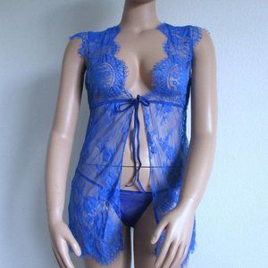 2 Piece Lingerie Teddy Babydoll Size L fits 12‎